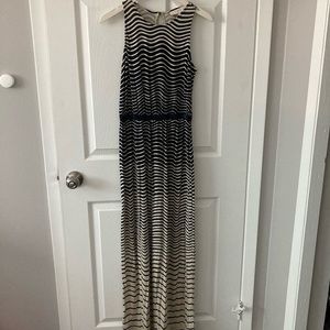 LOFT Maxi Dress - Navy/Off White Stripes